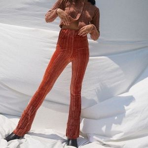URBAN OUTFITTERS orange flare pants